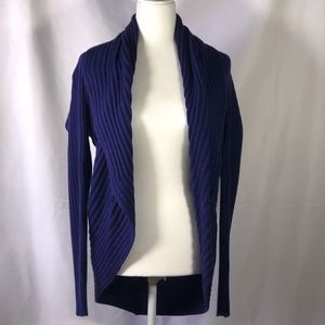 Royal Blue Ribbed Cardigan